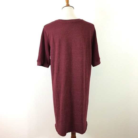 3/$25 Splendid ''Vintage'' Burgundy Thermal Dress - Picture 5 of 7